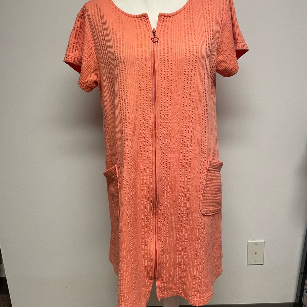 Tropical Escape Orange Swim Coverup size M